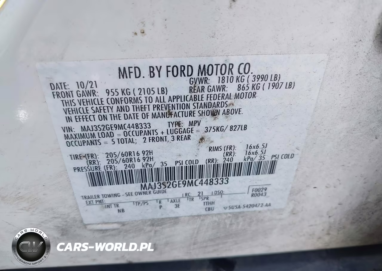 2021 Ford Ecosport Se VIN:MAJ3S2GE9MC448333 - 9