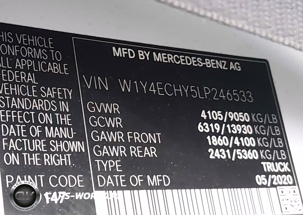 2020 Mercedes-Benz Sprinter 2500 High Roof V6 VIN:W1Y4ECHY5LP246533 - 9