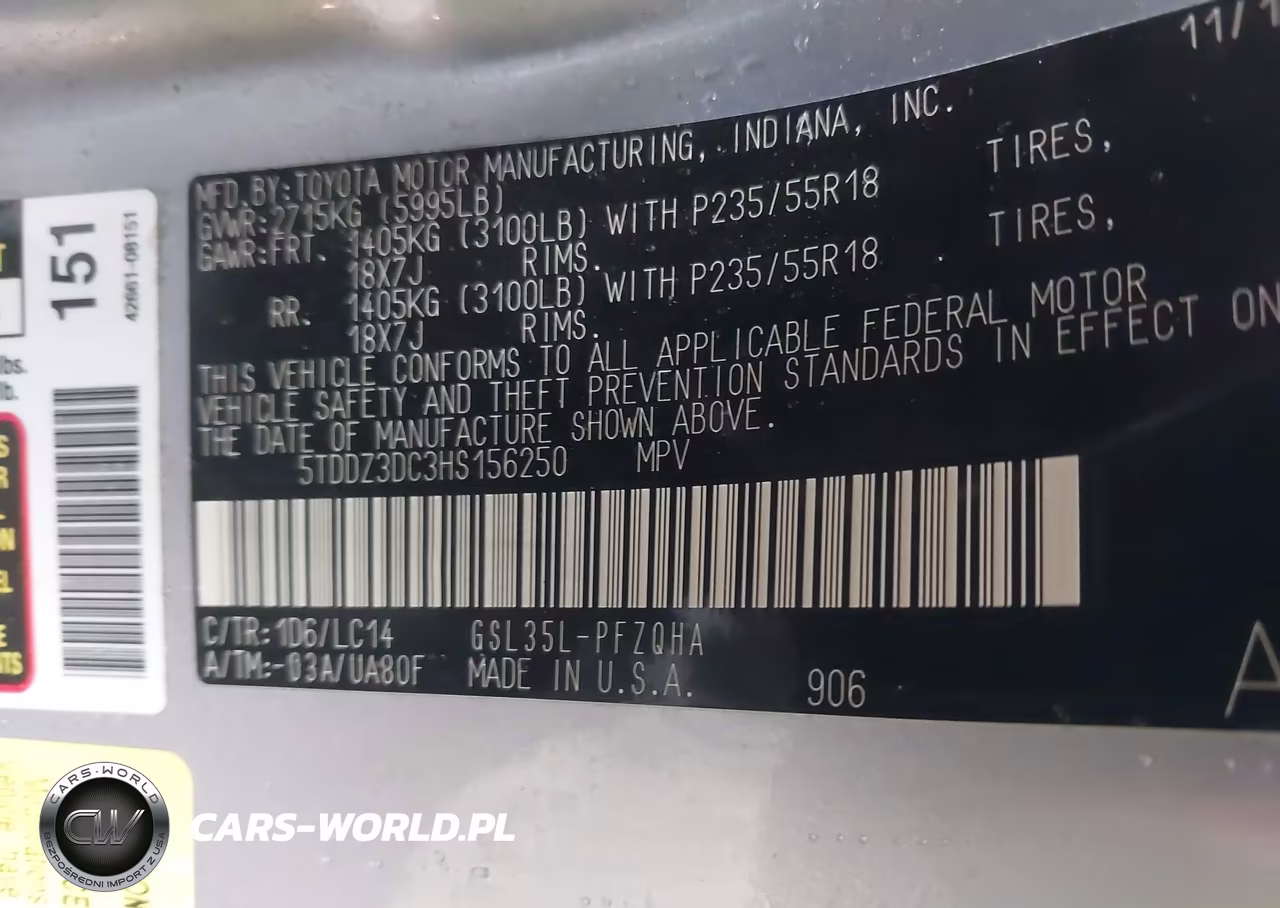 2017 Toyota Sienna Xle 7 Passenger VIN:5TDDZ3DC3HS156250 - 9