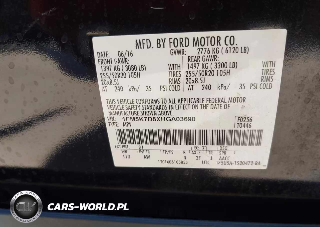 2017 Ford Explorer Xlt VIN:1FM5K7D8XHGA03690 - 9
