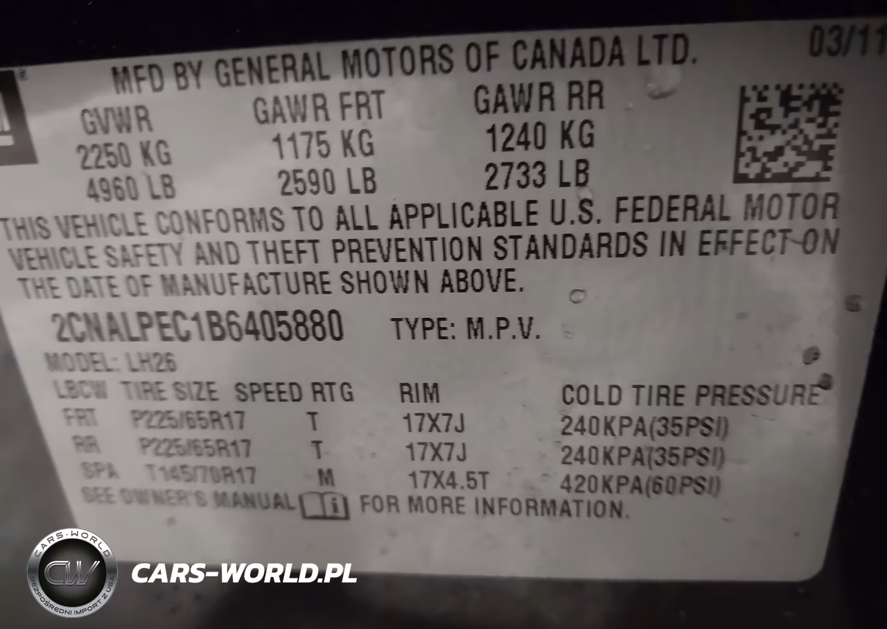 2011 Chevrolet Equinox 2Lt VIN:2CNALPEC1B6405880 - 9