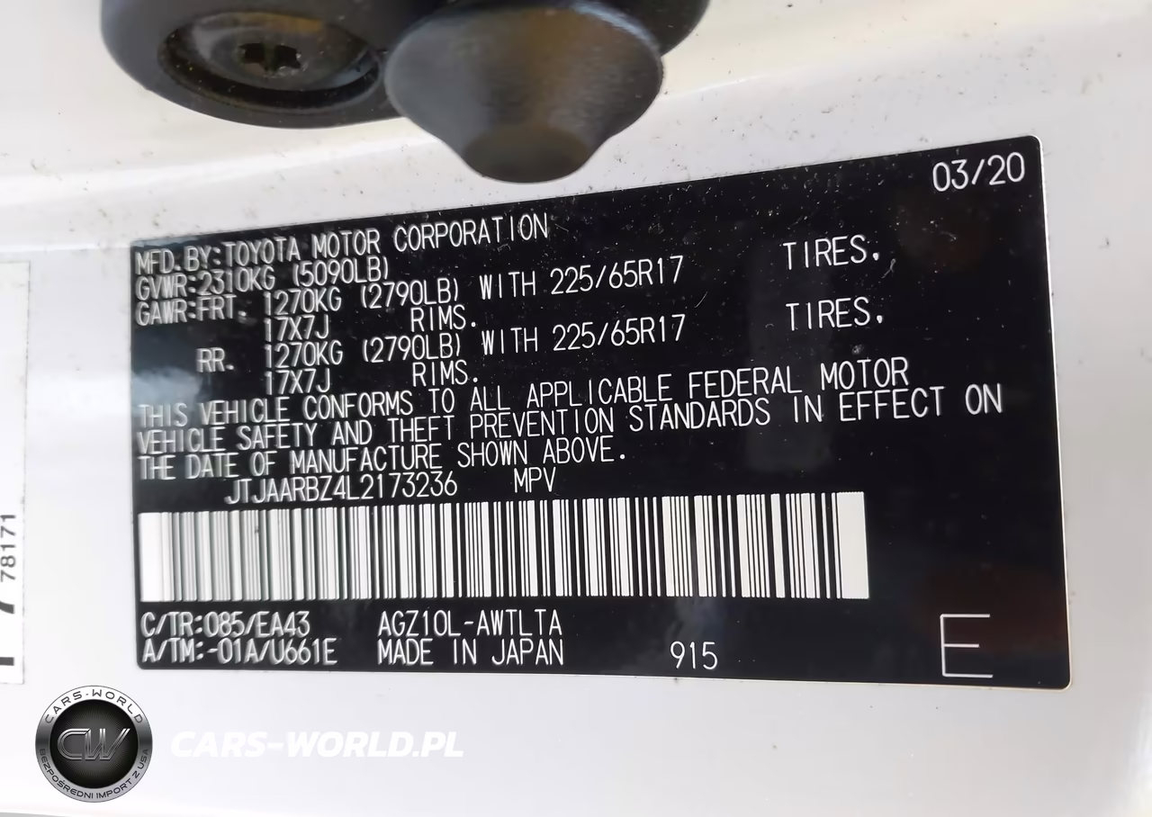 2020 Lexus Nx 300 VIN:JTJAARBZ4L2173236 - 9