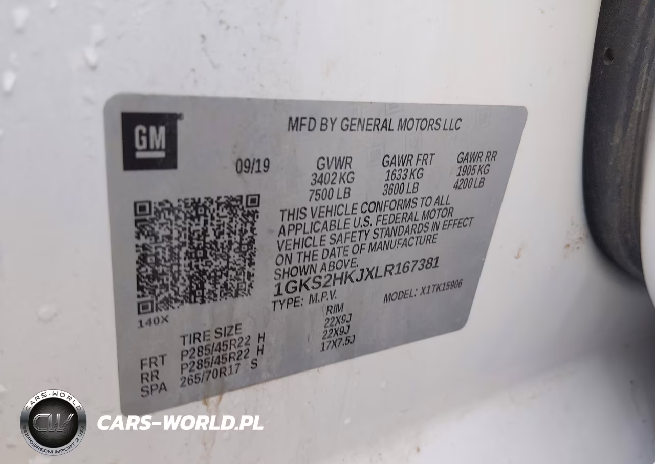2020 GMC Yukon Xl 4Wd Denali VIN:1GKS2HKJXLR167381 - 9