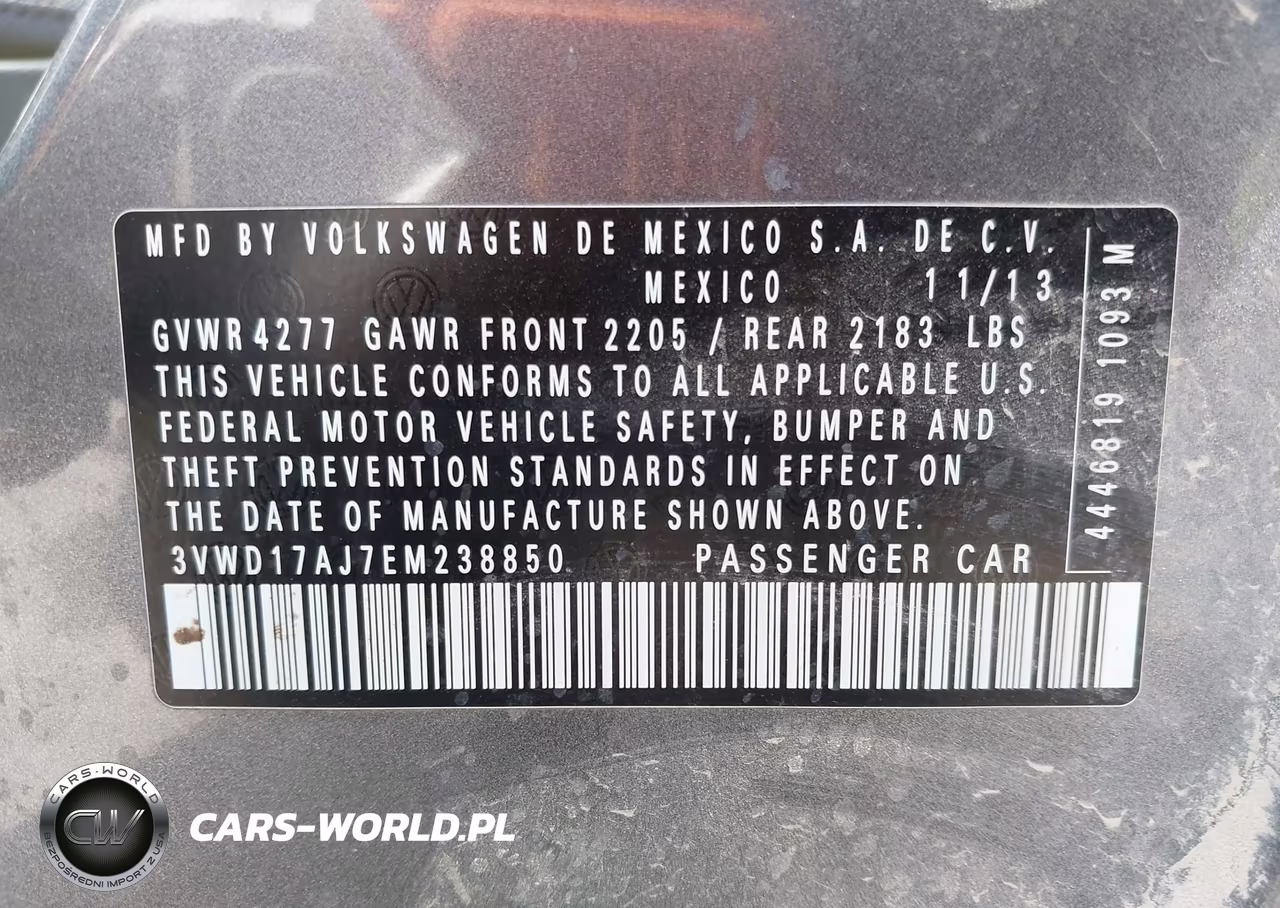 2014 Volkswagen Jetta 1.8T Se VIN:3VWD17AJ7EM238850 - 9