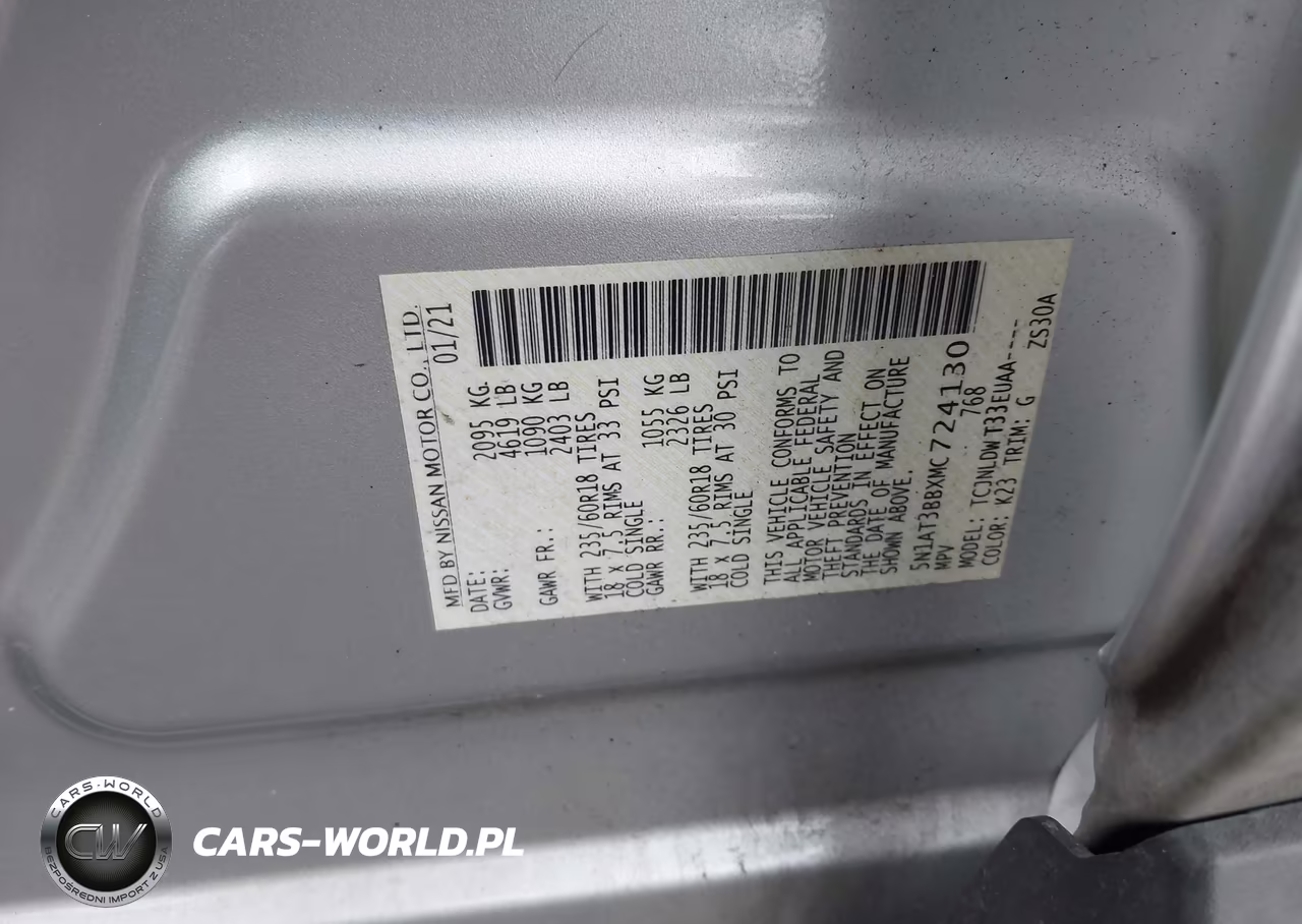 2021 Nissan Rogue Sv Intelligent Awd VIN:5N1AT3BBXMC724130 - 9
