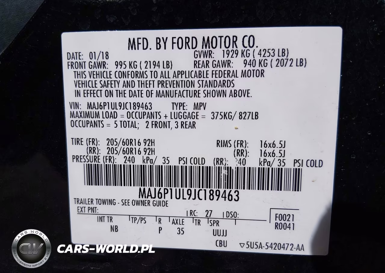 2018 Ford Ecosport Se VIN:MAJ6P1UL9JC189463 - 9