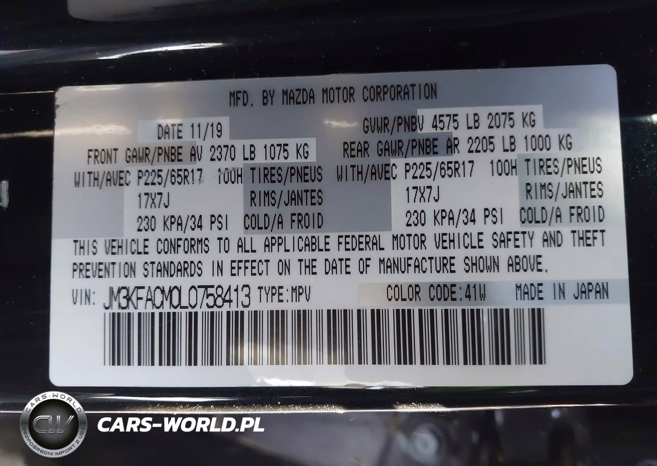 2020 Mazda Cx-5 Touring VIN:JM3KFACM0L0758413 - 9