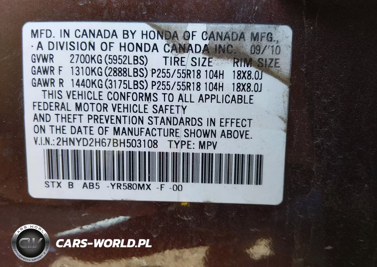 2011 Acura Mdx Technology Package VIN:2HNYD2H67BH503108 - 9