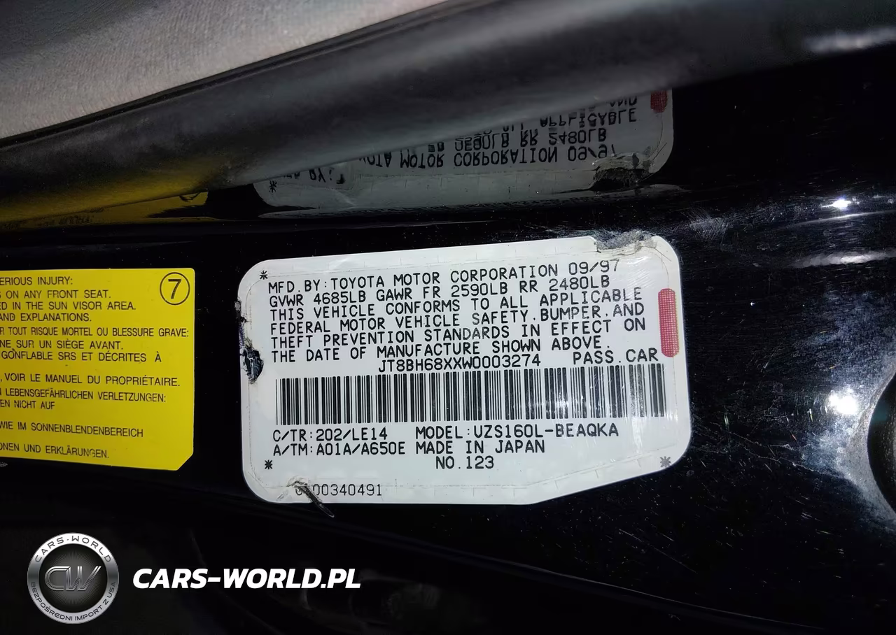 1998 Lexus Gs 400 VIN:JT8BH68XXW0003274 - 9