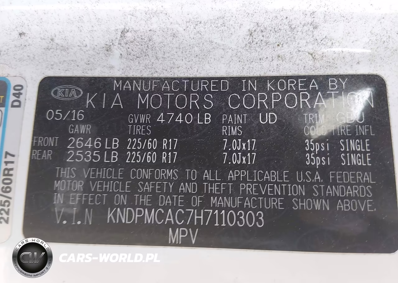 2017 Kia Sportage Lx VIN:KNDPMCAC7H7110303 - 9