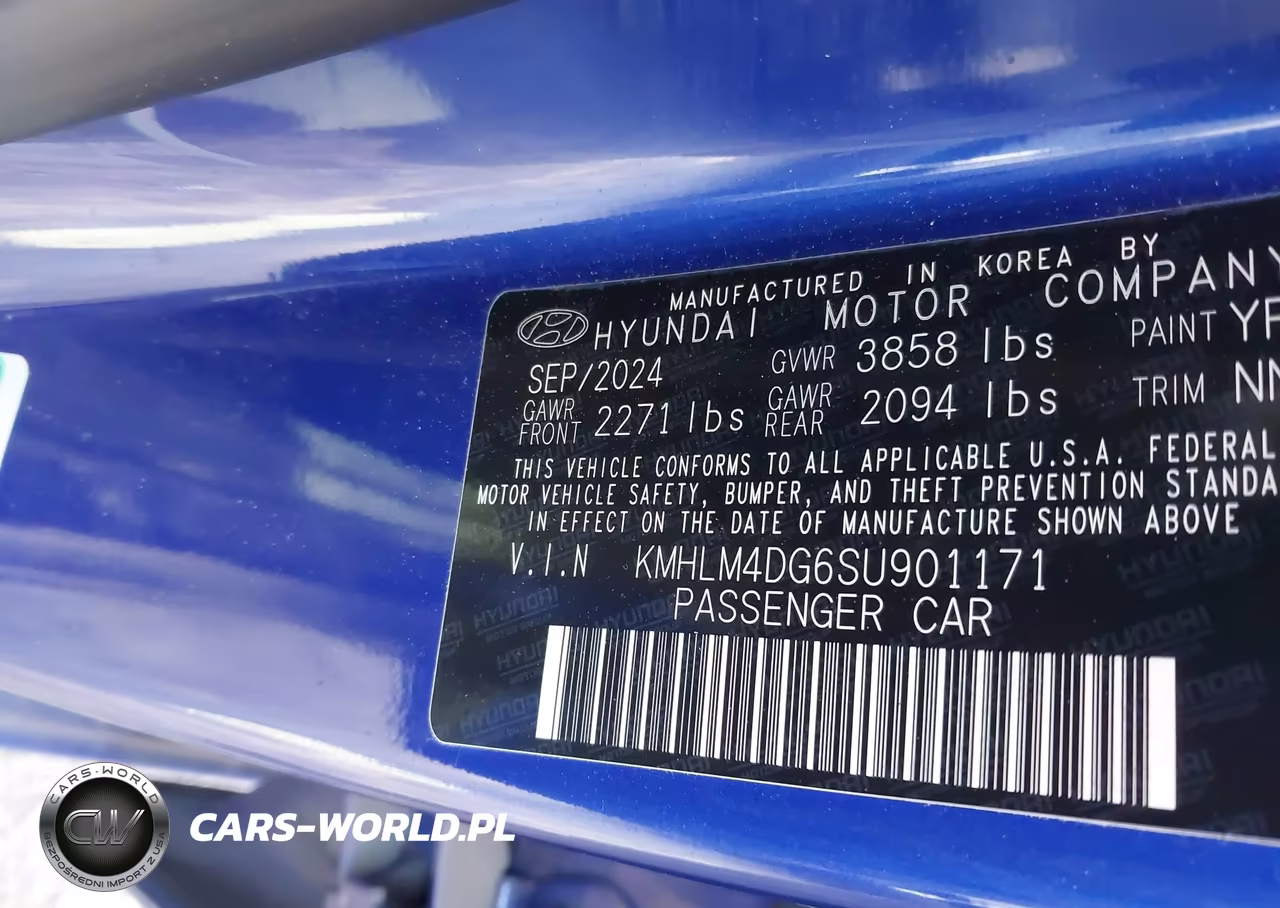 2025 Hyundai Elantra Sel Sport VIN:KMHLM4DG6SU901171 - 9