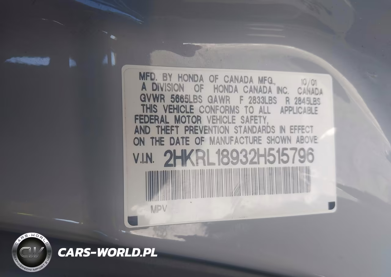 2002 Honda Odyssey Ex-L VIN:2HKRL18932H515796 - 9