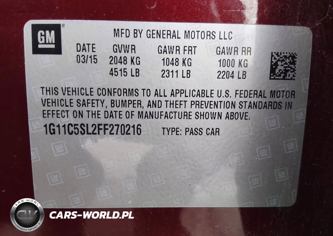 2015 Chevrolet Malibu 1Lt VIN:1G11C5SL2FF270216 - 9