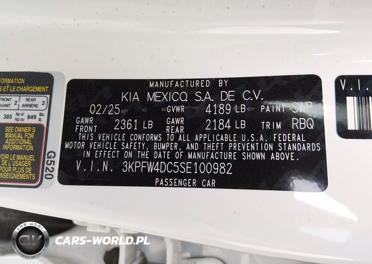 2025 Kia K4 Gt-Line Turbo VIN:3KPFW4DC5SE100982 - 9