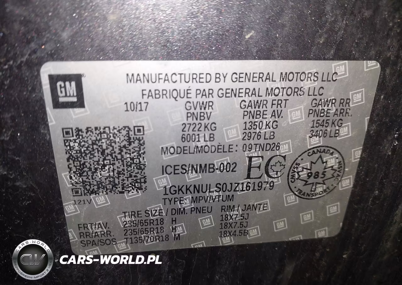 2018 GMC Acadia Slt-1 VIN:1GKKNULS0JZ161979 - 9