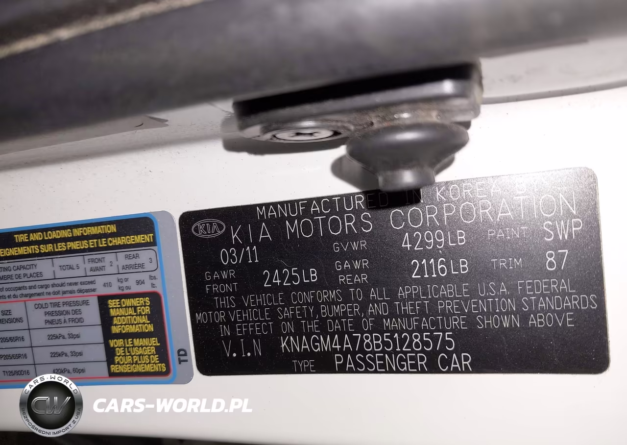 2011 Kia Optima Lx VIN:KNAGM4A78B5128575 - 9