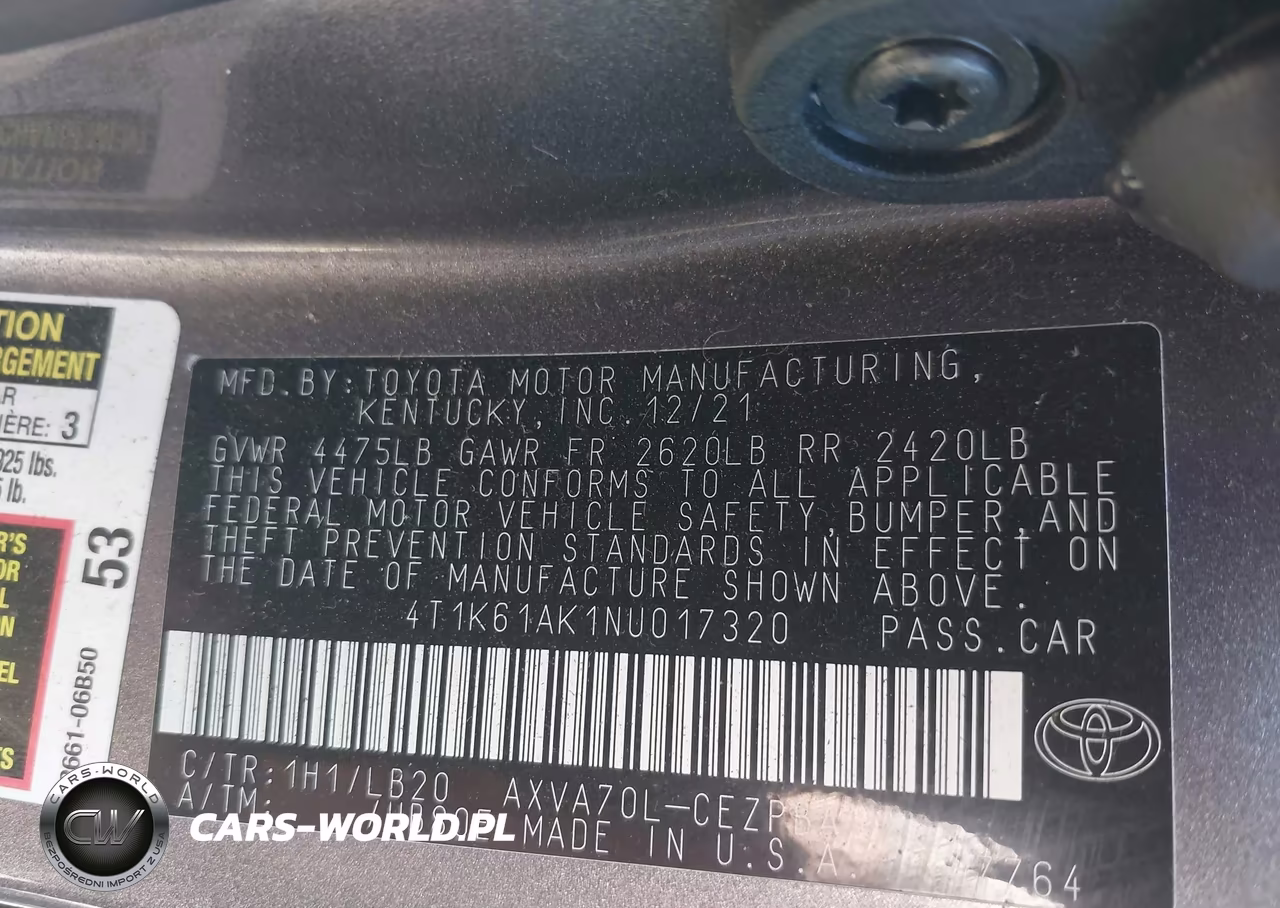 2022 Toyota Camry Xse VIN:4T1K61AK1NU017320 - 9