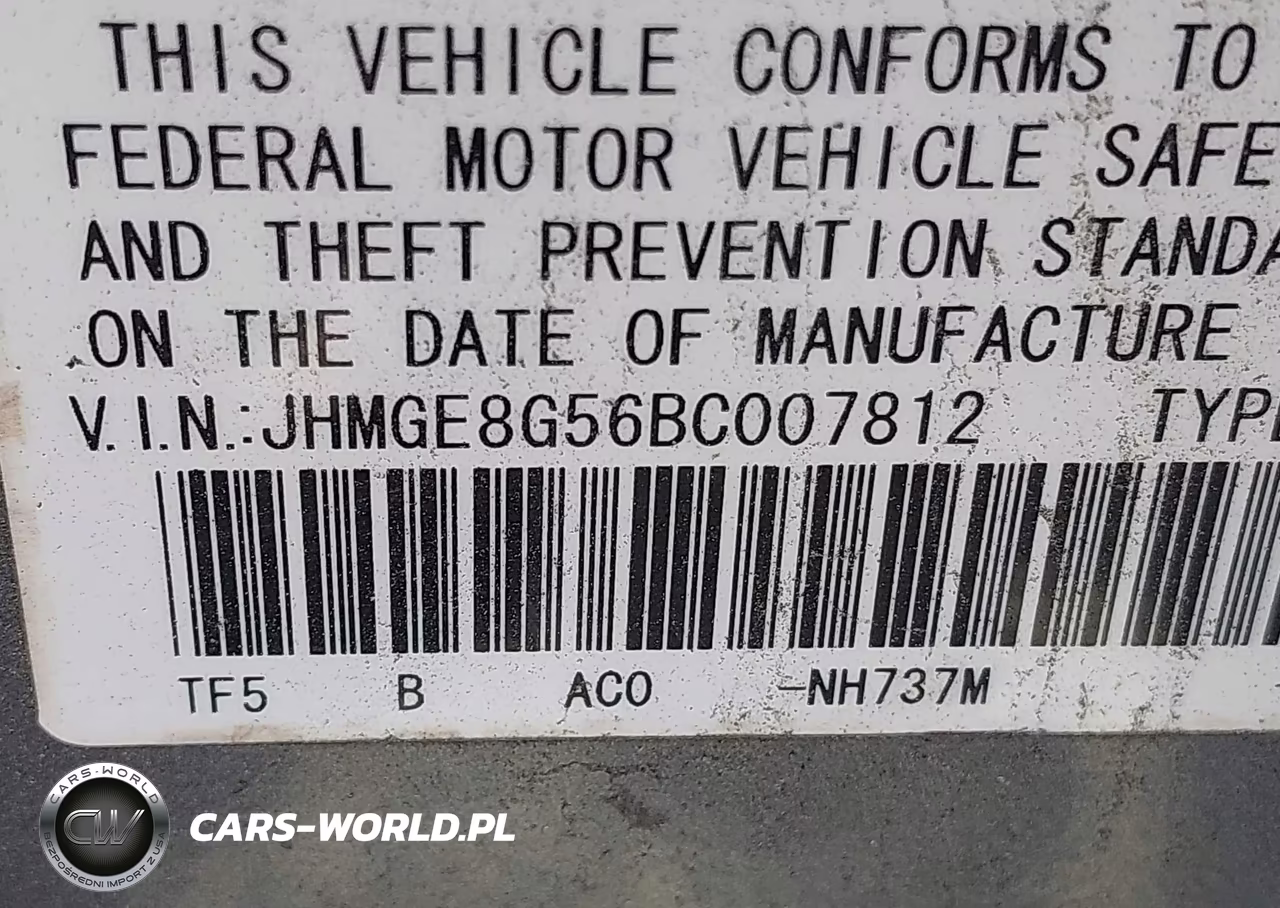 2011 Honda Fit Sport VIN:JHMGE8G56BC007812 - 9