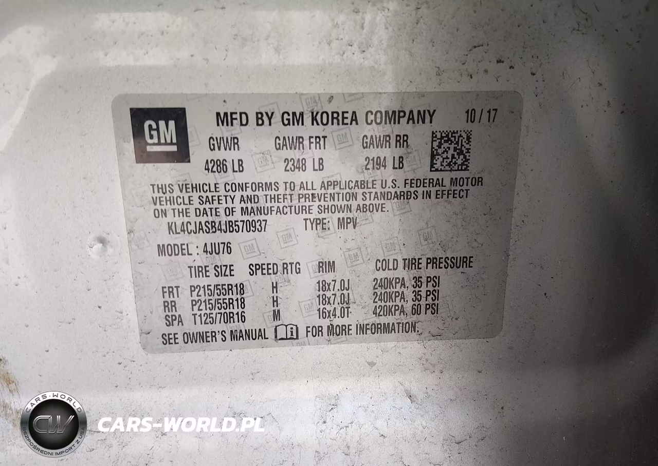 2018 Buick Encore Preferred VIN:KL4CJASB4JB570937 - 9