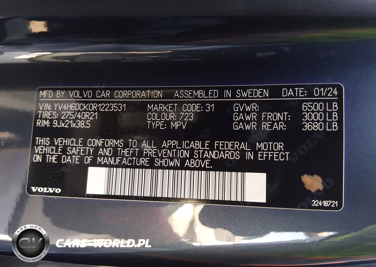 2024 Volvo Xc90 Recharge Plug-In Hybrid T8 Core Bright Theme VIN:YV4H60CK0R1223531 - 9