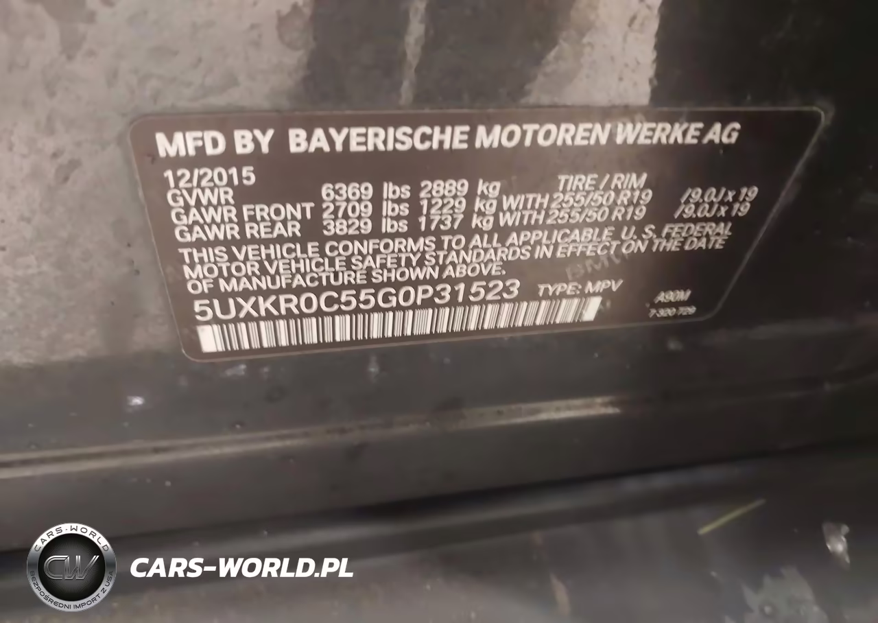 2016 BMW X5 xDrive35I VIN:5UXKR0C55G0P31523 - 9