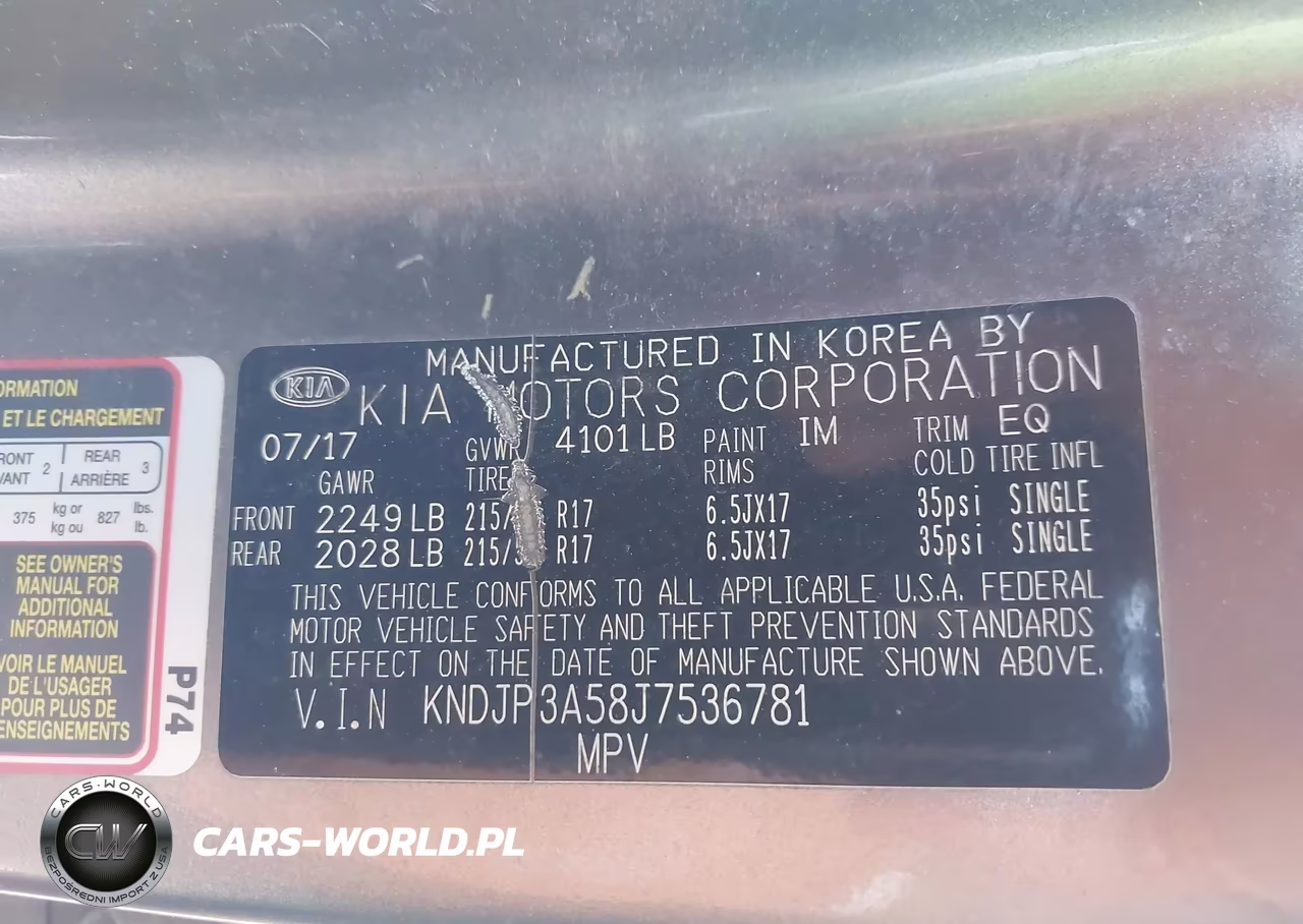 2018 Kia Soul + VIN:KNDJP3A58J7536781 - 9