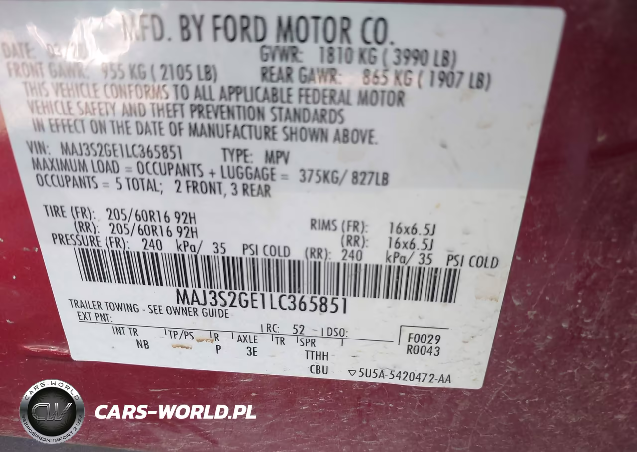 2020 Ford Ecosport Se VIN:MAJ3S2GE1LC365851 - 9