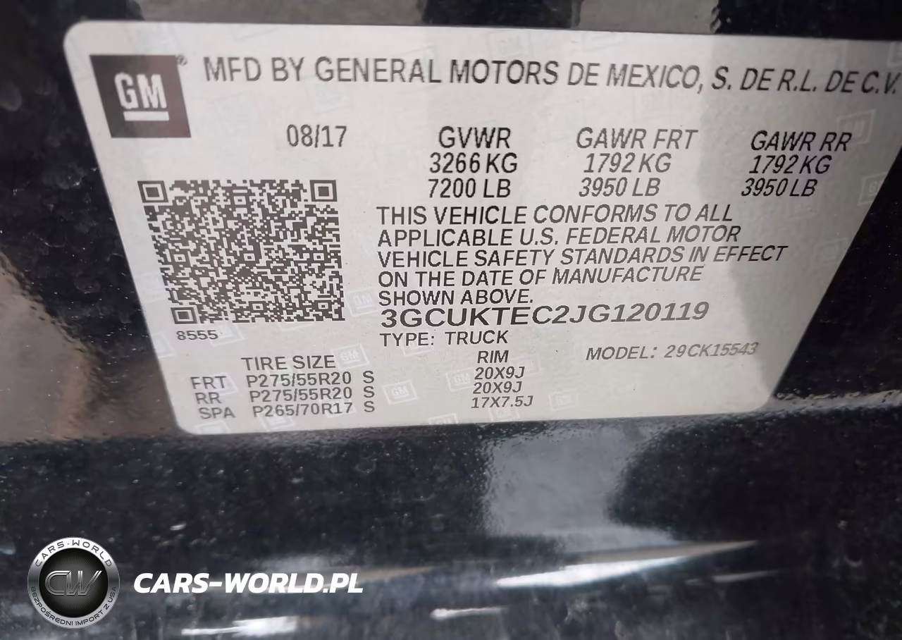 2018 Chevrolet Silverado 1500 High Country VIN:3GCUKTEC2JG120119 - 9