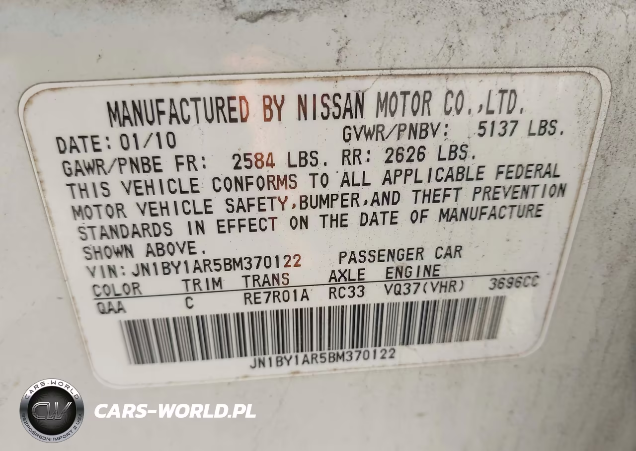 2011 Infiniti M37X VIN:JN1BY1AR5BM370122 - 9