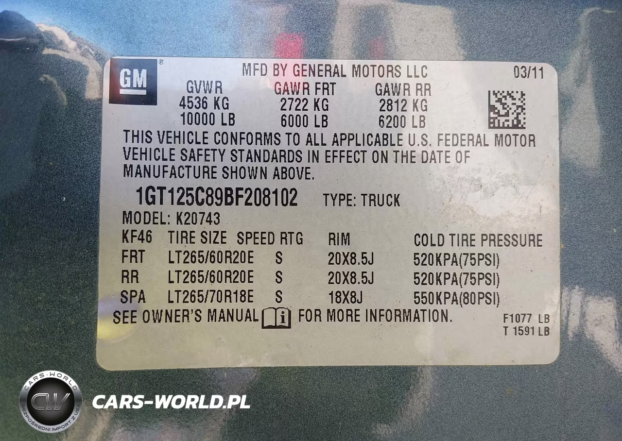 2011 GMC Sierra 2500Hd Denali VIN:1GT125C89BF208102 - 9