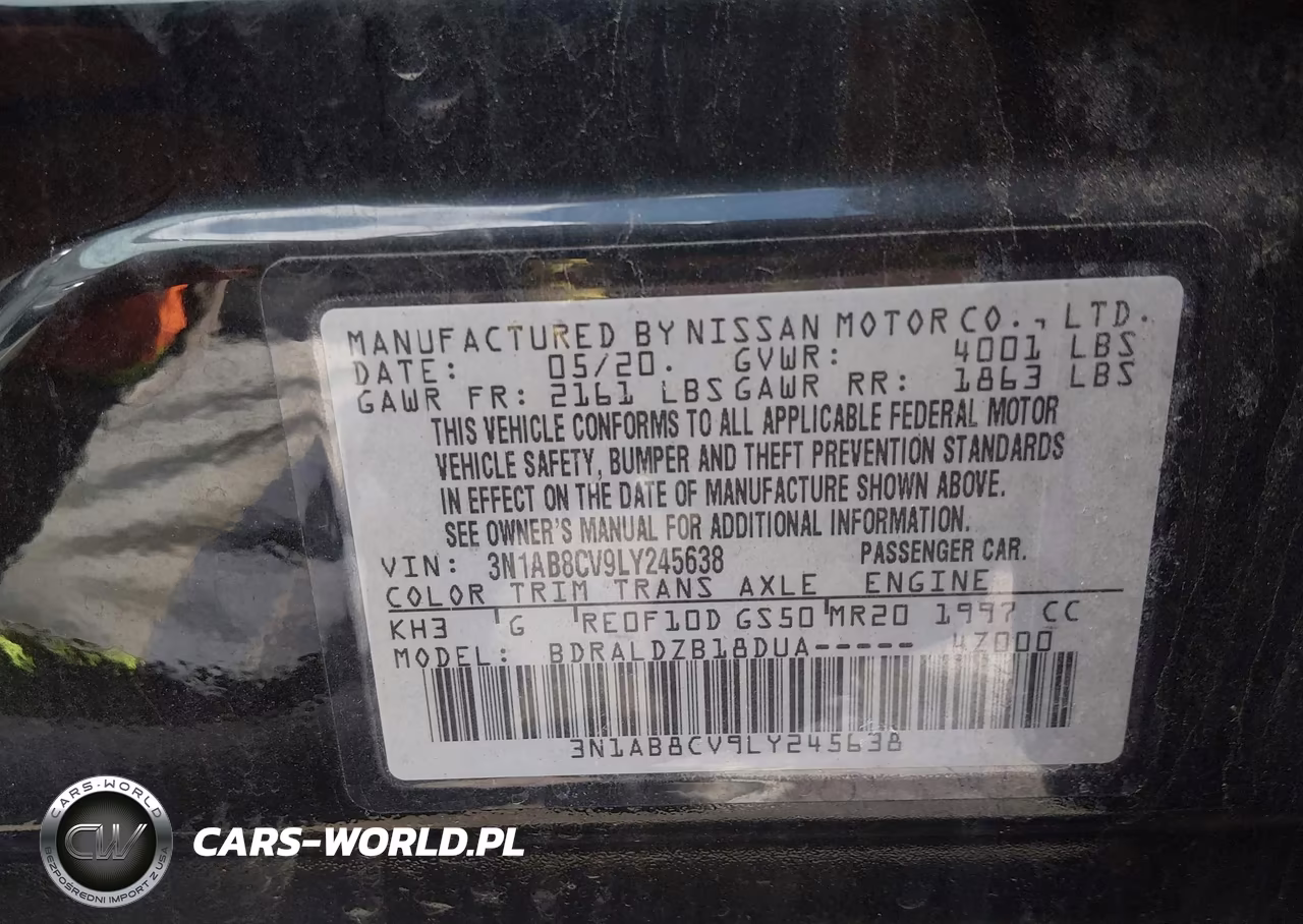 2020 Nissan Sentra Sv Xtronic Cvt VIN:3N1AB8CV9LY245638 - 9