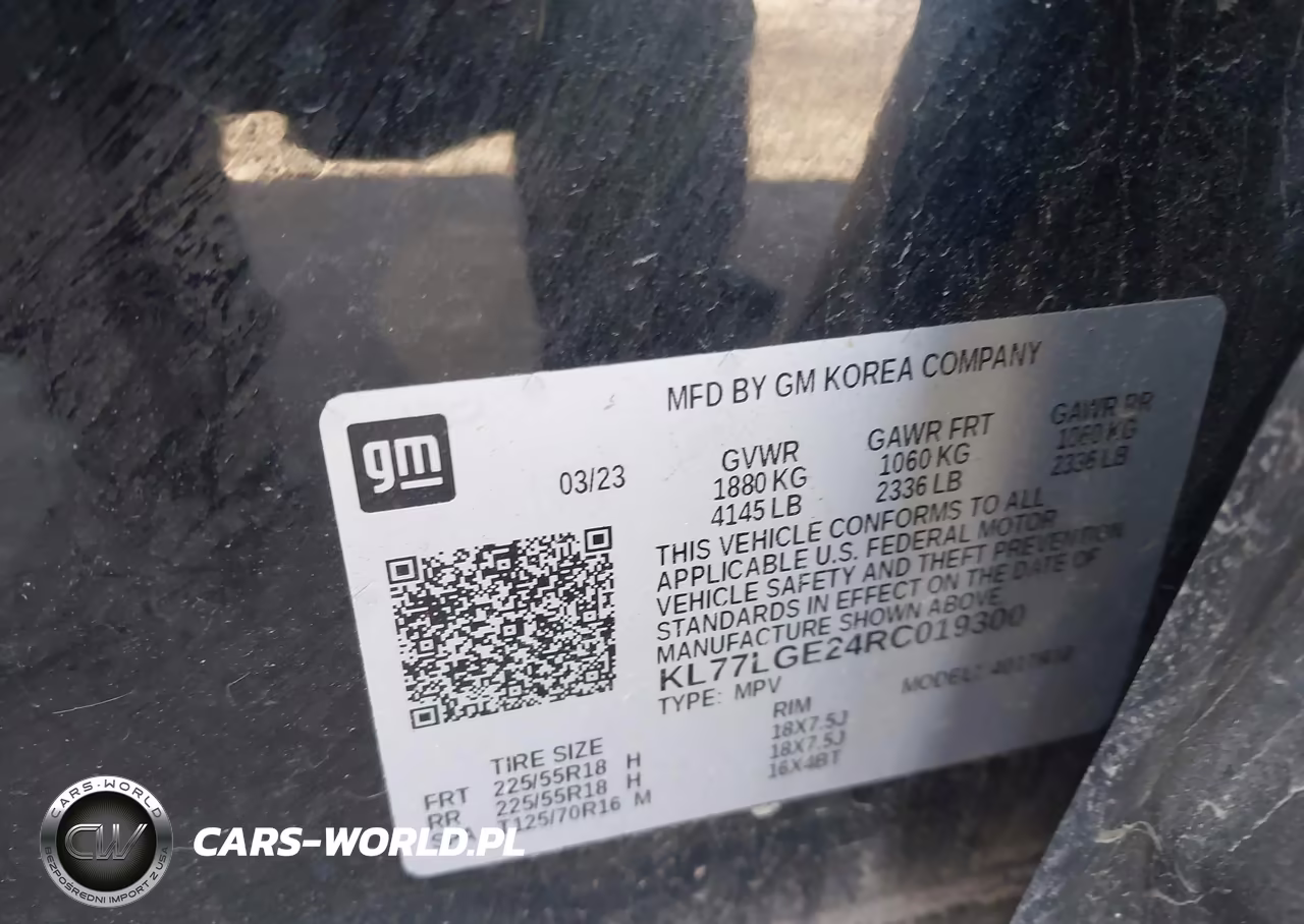 2024 Chevrolet Trax Fwd 1Rs VIN:KL77LGE24RC019300 - 9