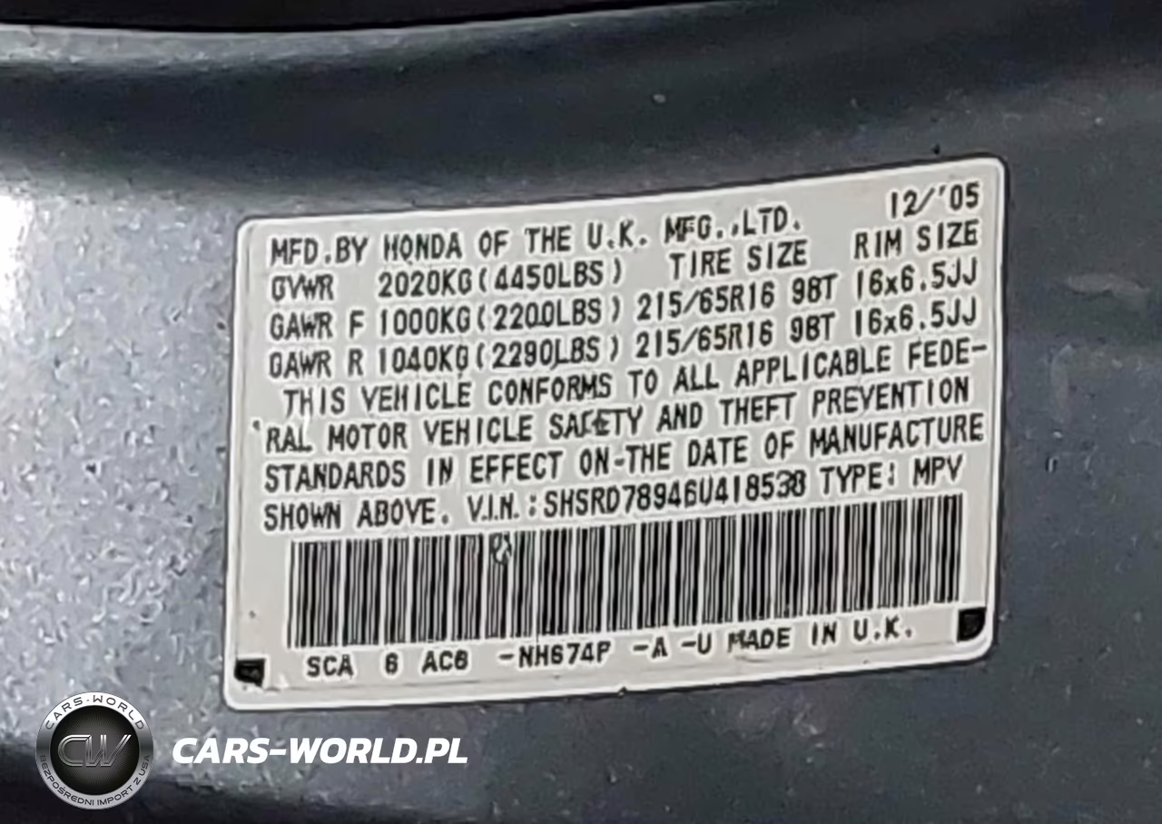 2006 Honda Cr-V Se VIN:SHSRD78946U418538 - 9