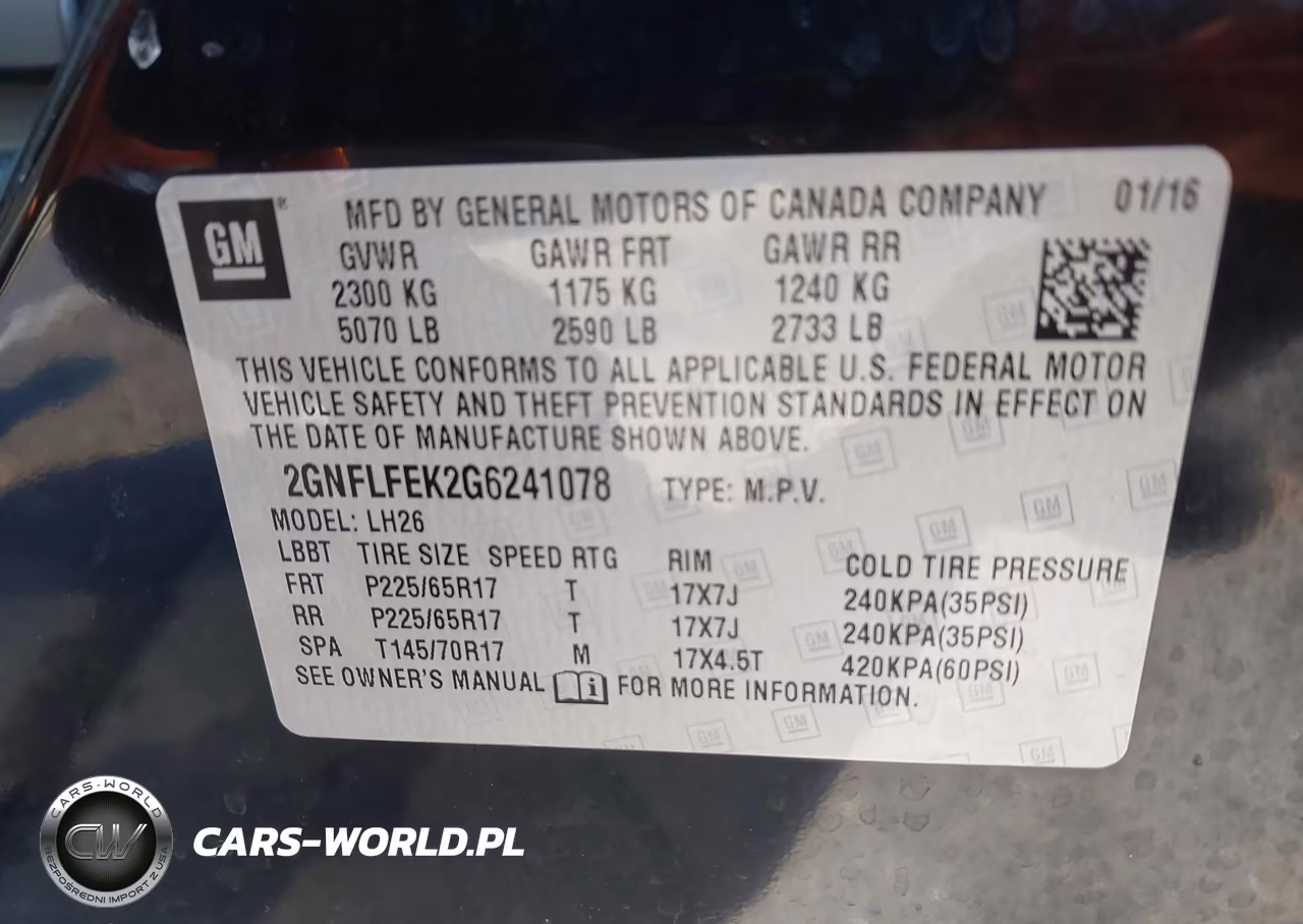 2016 Chevrolet Equinox Lt VIN:2GNFLFEK2G6241078 - 9