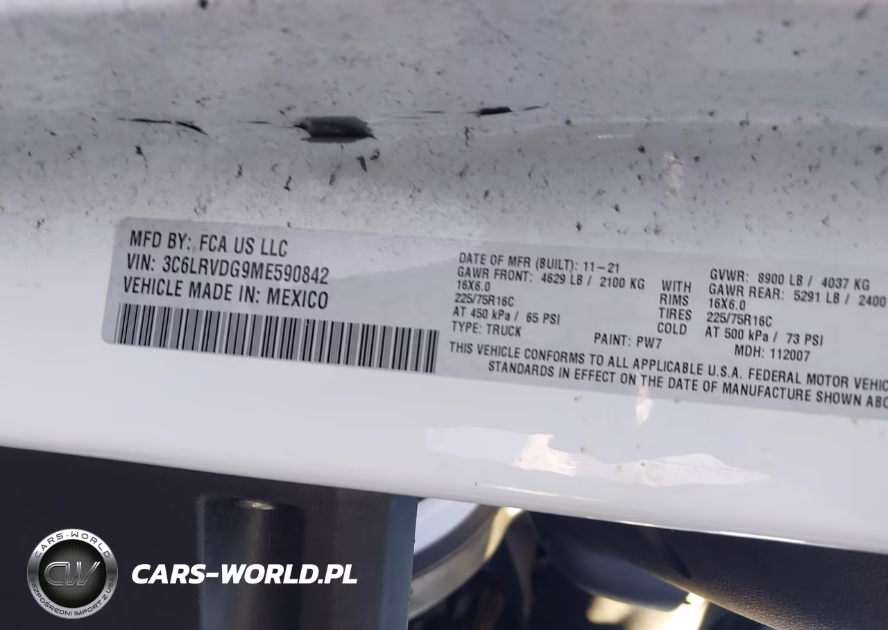 2021 Ram Promaster 2500 High Roof 159 Wb VIN:3C6LRVDG9ME590842 - 9