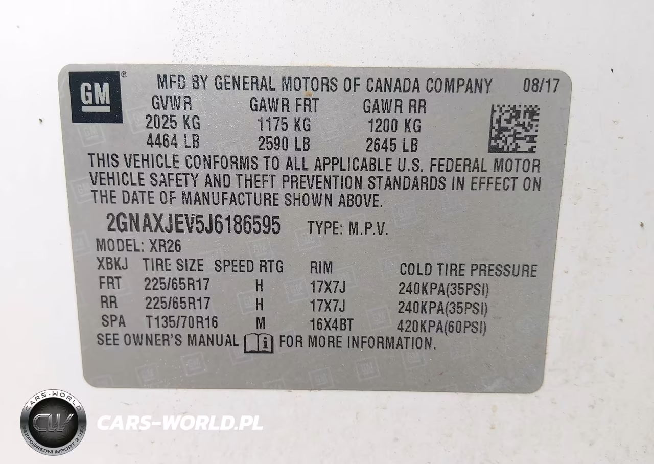 2018 Chevrolet Equinox Lt VIN:2GNAXJEV5J6186595 - 9