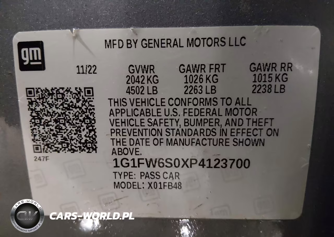2023 Chevrolet Bolt Ev Fwd 1Lt VIN:1G1FW6S0XP4123700 - 9