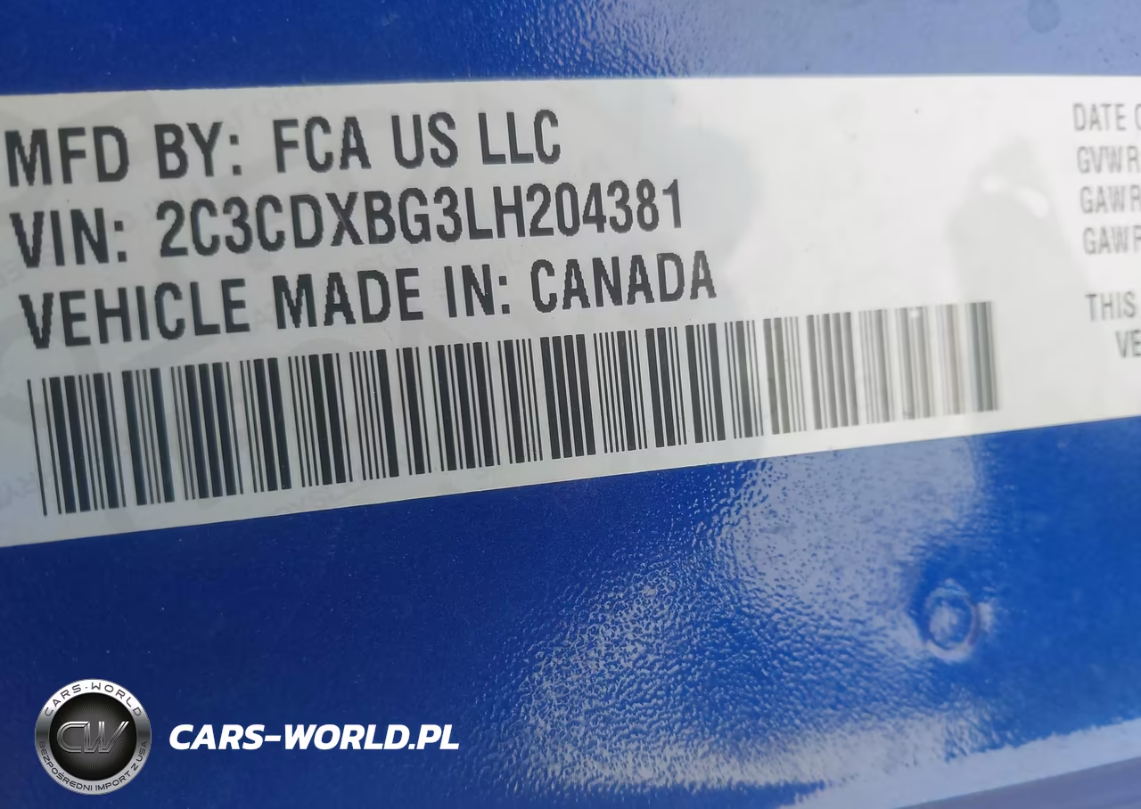 2020 Dodge Charger Sxt Rwd VIN:2C3CDXBG3LH204381 - 9