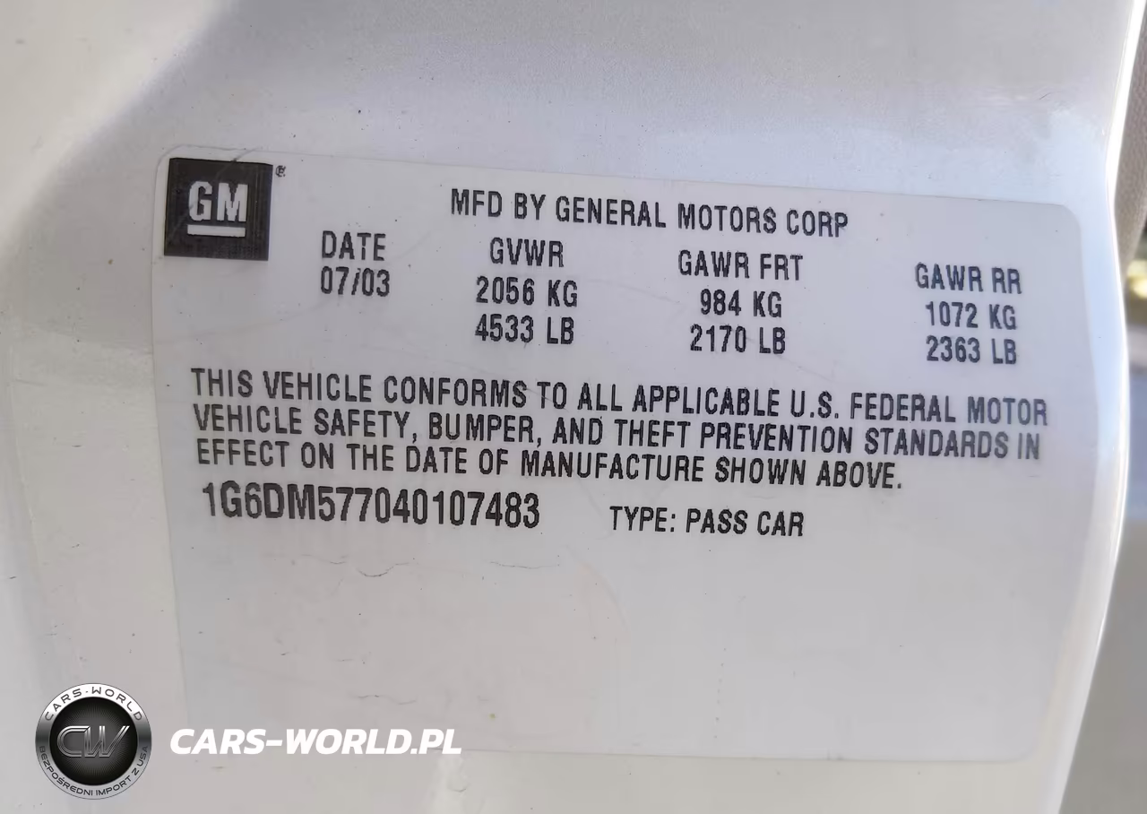 2004 Cadillac Cts Standard VIN:1G6DM577040107483 - 9