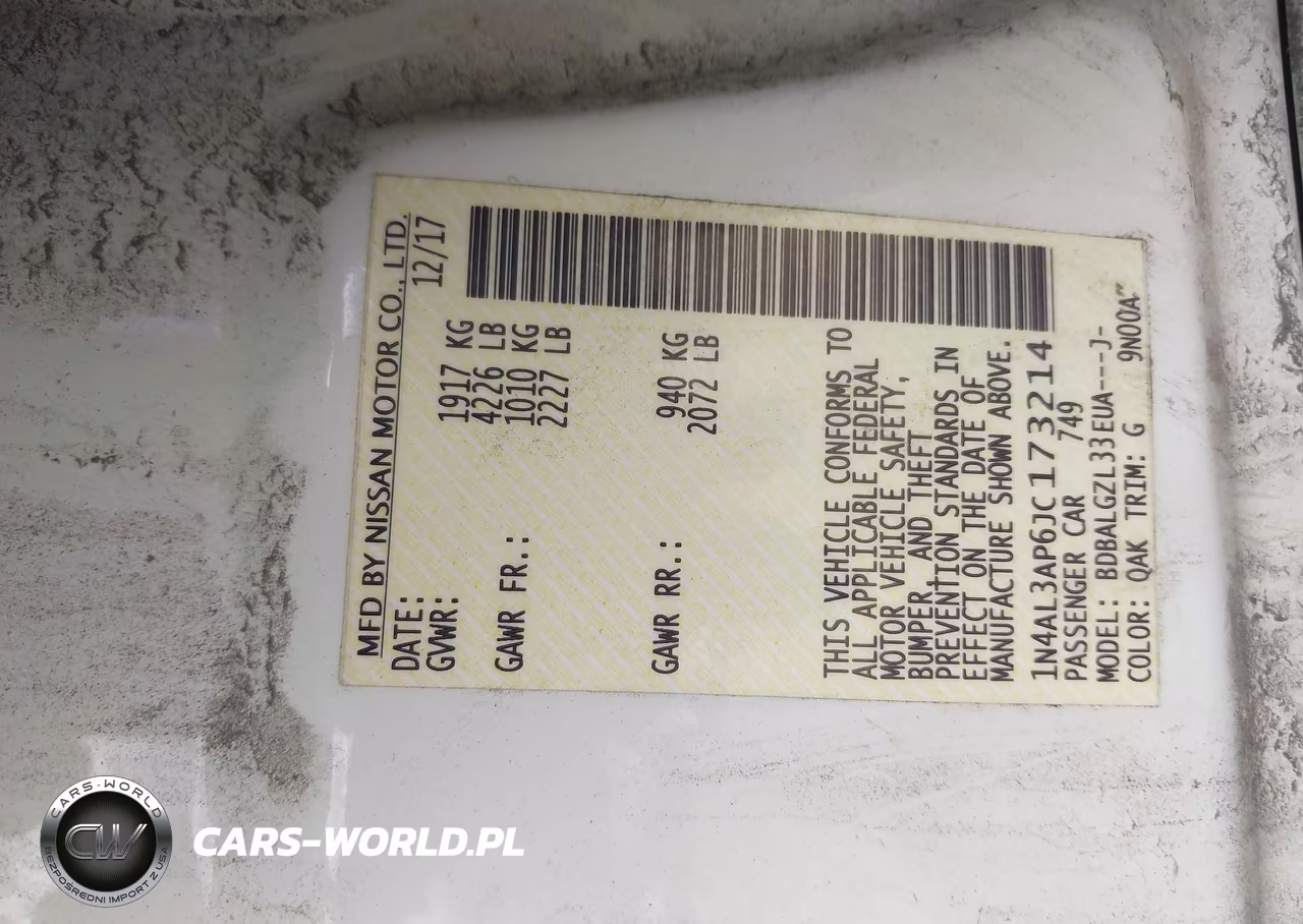 2018 Nissan Altima 2.5 S VIN:1N4AL3AP6JC173214 - 9