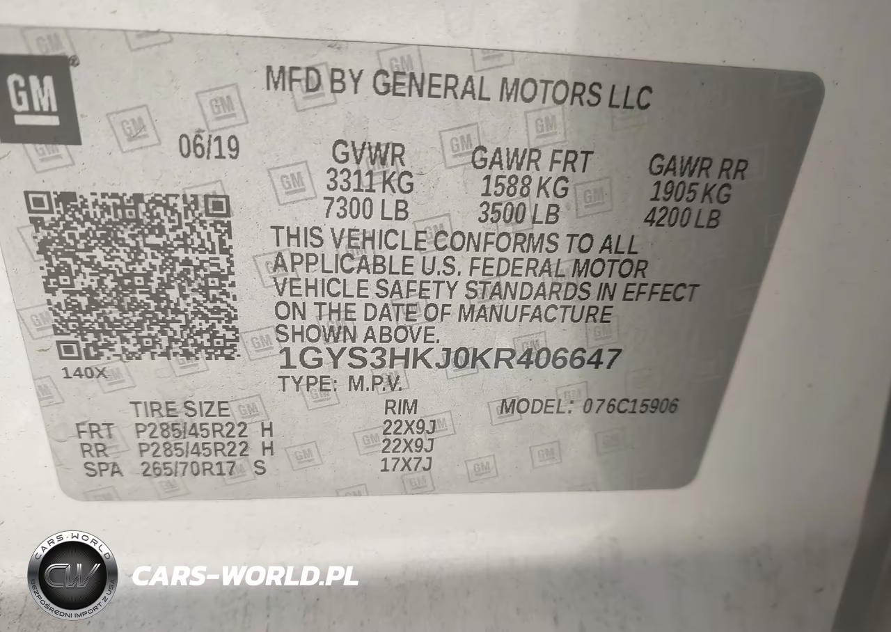 2019 Cadillac Escalade Esv Luxury VIN:1GYS3HKJ0KR406647 - 9