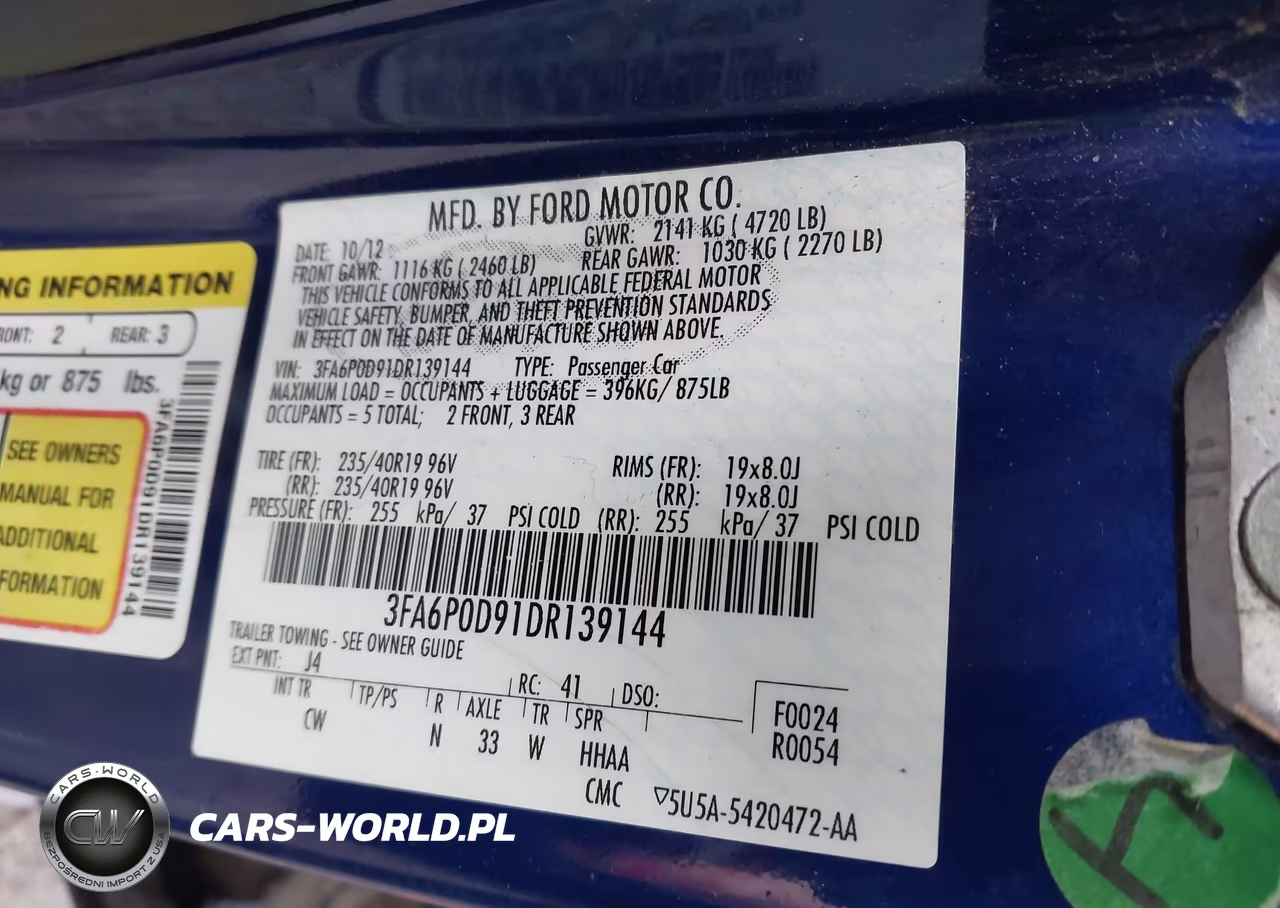 2013 Ford Fusion Titanium VIN:3FA6P0D91DR139144 - 9
