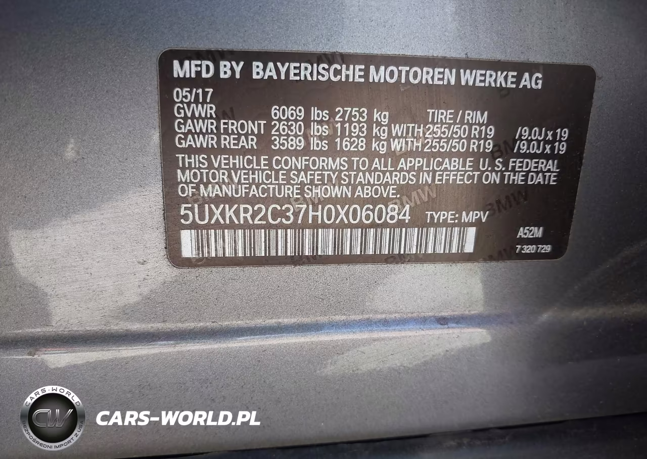 2017 BMW X5 Sdrive35I VIN:5UXKR2C37H0X06084 - 9