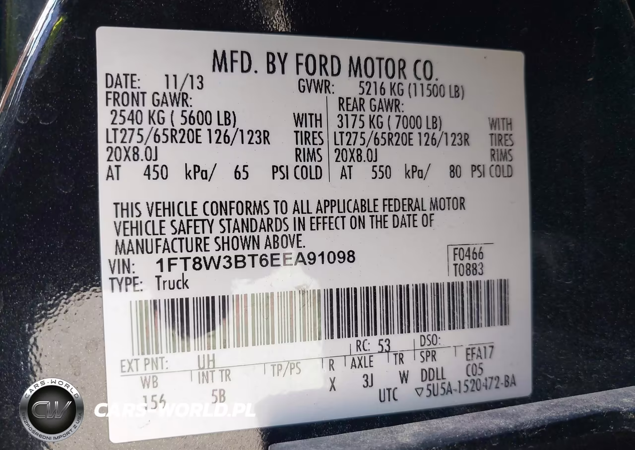 2014 Ford F-350 Lariat VIN:1FT8W3BT6EEA91098 - 9
