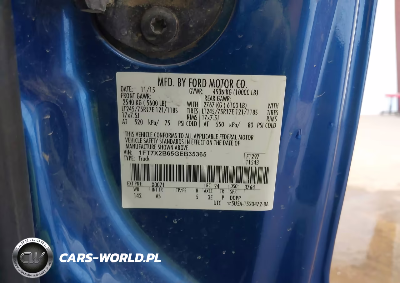 2016 Ford F-250 Xl VIN:1FT7X2B65GEB35365 - 9