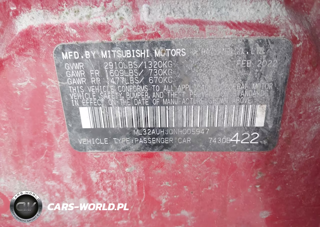 2022 Mitsubishi Mirage Es-Le VIN:ML32AUHJ0NH005947 - 9