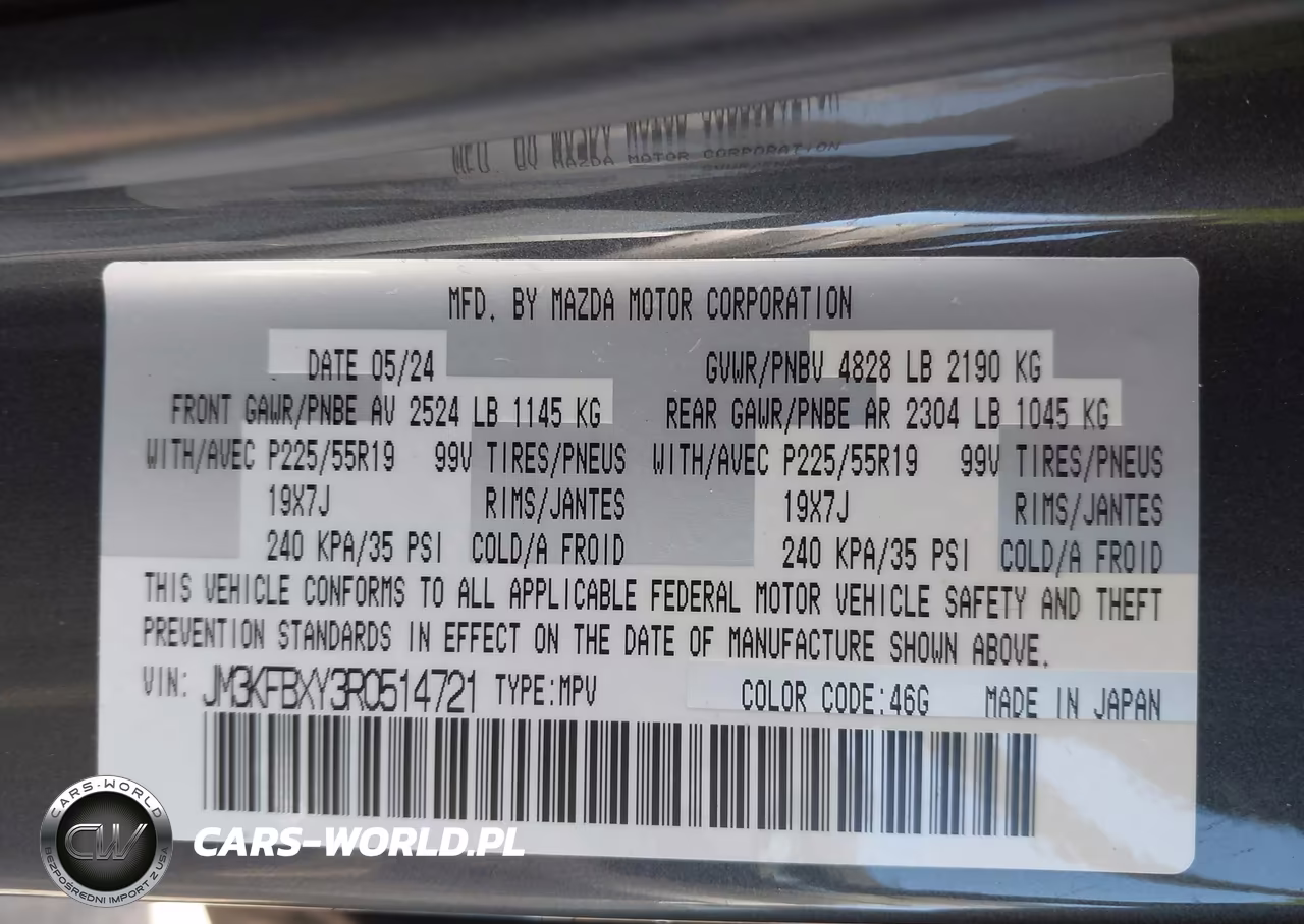 2024 Mazda Cx-5 2.5 Turbo Signature VIN:JM3KFBXY3R0514721 - 9