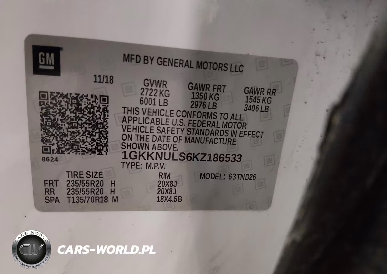 2019 GMC Acadia Slt-1 VIN:1GKKNULS6KZ186533 - 9