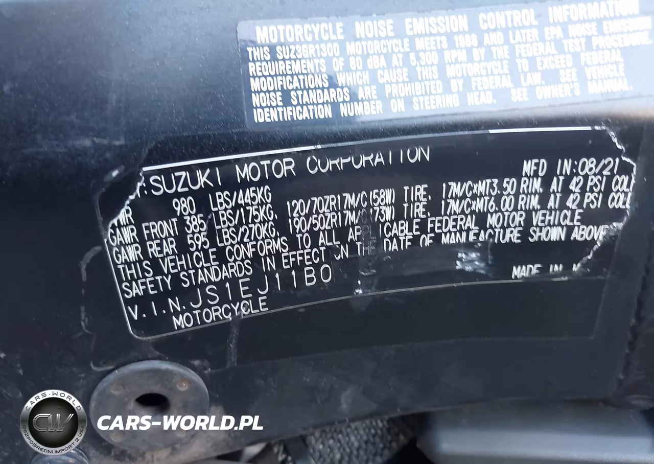 2022 Suzuki Gsx1300 Rr VIN:JS1EJ11B0N7102142 - 14