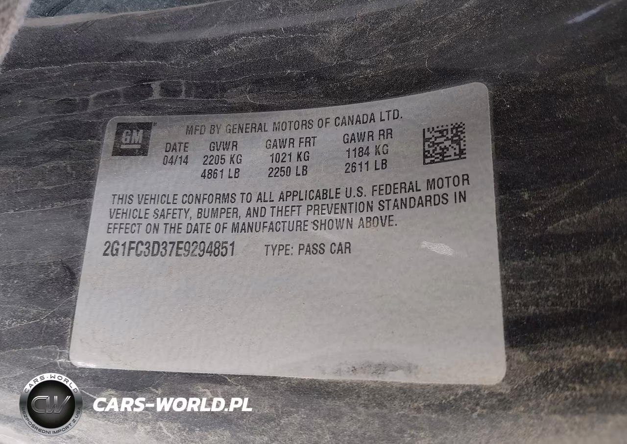 2014 Chevrolet Camaro 2Lt VIN:2G1FC3D37E9294851 - 9